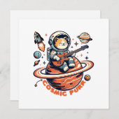 Invitation Chat guitariste Astro (Devant / Derrière)