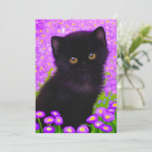 Invitation Chat Gustav Klimt (Debout devant)