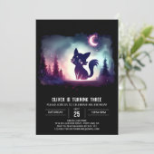 Invitation Chat Imaginaire doux Anniversaire (Debout devant)