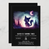 Invitation Chat Imaginaire doux Anniversaire (Devant / Derrière)