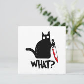 Invitation Chat Meurtrier Avec Couteau (Debout devant)