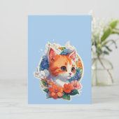 Invitation chat mignon (Debout devant)