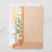 Invitation Chat minimaliste confortable mariage (Dos)
