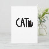 Invitation Chat noir (Debout devant)