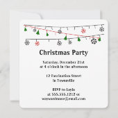 Invitation +{ chat noir & arbre de Noël }+ (Dos)