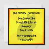 Invitation Chat noir aux yeux brillants - (Dos)