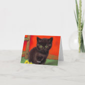 Invitation Chat noir de style Van Gogh (Dos)