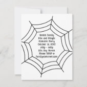 Invitation Chat noir et Citrouille pas effrayant Halloweengle (Dos)