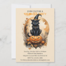Chat noir Halloween épouvantable