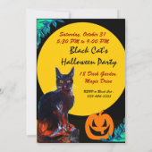 INVITATION CHAT NOIR HALLOWEEN PARTY (Dos)