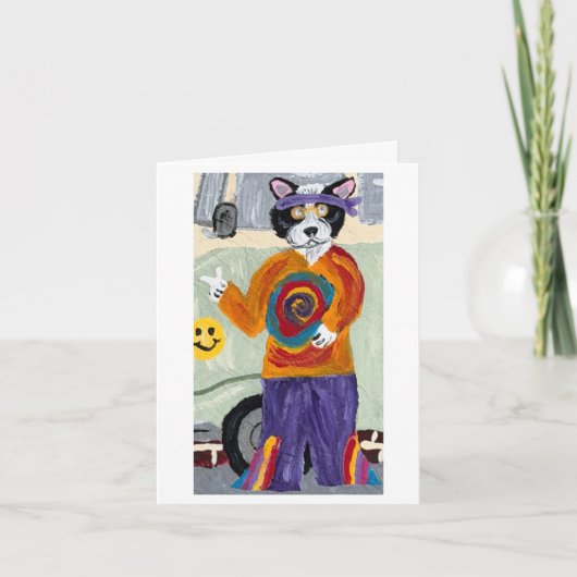 Invitation Chat Papa Hippie Tuxedo (Devant)