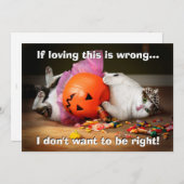 Invitation Chat Princesse Avec Seau De Bonbons (Devant / Derrière)