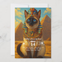Chat royal égyptien pharaon dans le désert