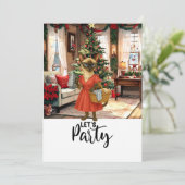 Invitation Chat siamois Fête de Noël Fête de Noël (Debout devant)