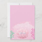 Invitation Chat Sirène Miaumurette Sous la fête au bord de la (Dos)