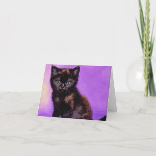 Invitation Chat Violet de Style Van Gogh