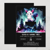 Invitation Chat Whimsical Majestic (Devant / Derrière)