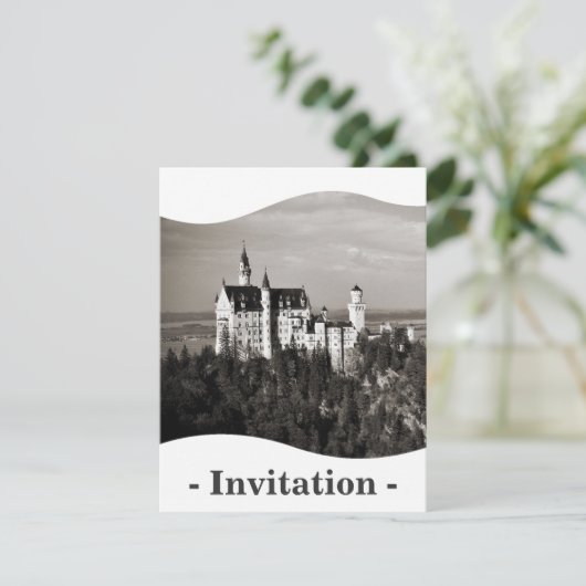 Invitation Château blanc (Debout devant)