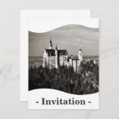 Invitation Château blanc (Devant / Derrière)