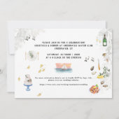 Invitation Château Côtiers au Bord de Mer | Réception de Mari (Dos)