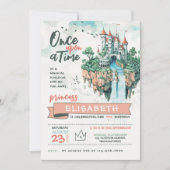 Invitation Château dans le ciel fête d'anniversaire (Devant)