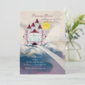 Invitation Château dans l'invitation des nuages (Debout devant)