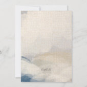 Invitation Château dans l'invitation des nuages (Dos)