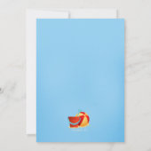 Invitation Château dans l'invitation du sable (Dos)