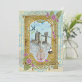 Invitation Château de Conte de Fées Dans Les Brumes - Invitat (Debout devant)