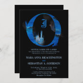 Invitation *~* Château de conte de fées fantastique Mariage m (Devant / Derrière)