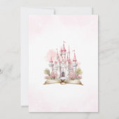 Invitation Château de Conte de Fées Il était une Fois Anniver (Dos)