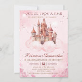 Invitation Château de conte de fées magique pour le premier a (Devant)