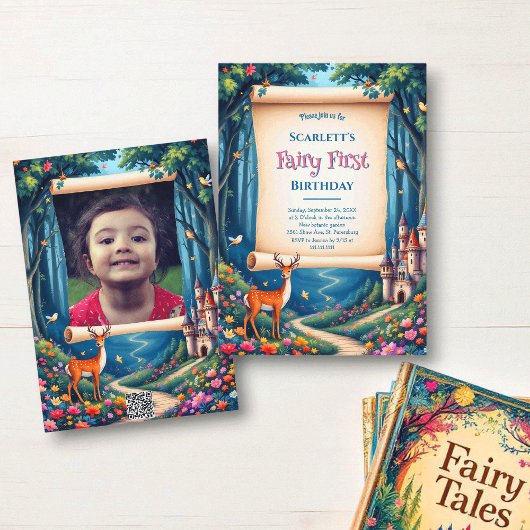 Invitation Château de Fée de la Forêt Enchantée pour le Premi