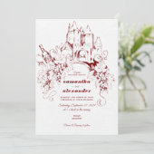 Invitation Château de France Vigne Vignoble Vignoble Mariage (Debout devant)