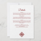 Invitation Château de France Vigne Vignoble Vignoble Mariage (Dos)