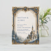 Invitation Château de la flèche de saphir Mariage (Debout devant)