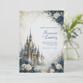 Invitation Château de la Rose Bleue Mariage (Debout devant)