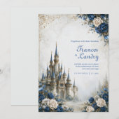 Invitation Château de la Rose Bleue Mariage (Devant / Derrière)