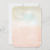 Invitation Château de Mariage de Conte de Fées Rose Rêveur po (Dos)