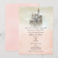 Château de Mariage de Conte de Fées Rose Rêveur po