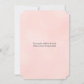 Invitation Château de Mariage de Conte de Fées Rose Rêveur po (Dos)