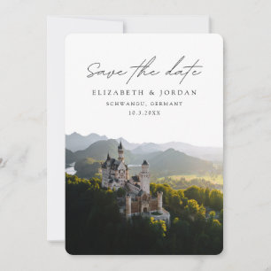 Invitation Château de Neuschwanstein Mariage Save the Date