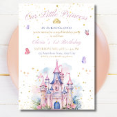 Invitation Château de Princesse Anniversaire, Princesse de Co