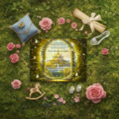 Invitation Château de Princesse Enchanté Conte de Fées 