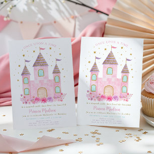 Invitation Château de Princesse Il était une Fois Premier Ann