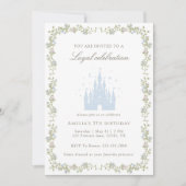 Invitation Château de Princesse Royale Fête d'anniversaire Co (Devant)