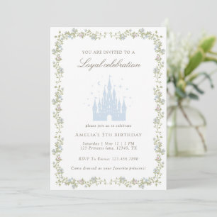 Invitation Château de Princesse Royale Fête d'anniversaire Co