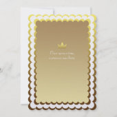 Invitation Château De Rêves D'Argent Dans Le Baby shower Des  (Dos)