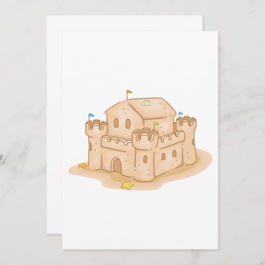 Invitation Château de Sand (Devant / Derrière)