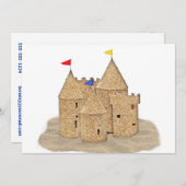 Invitation Château de Sand (Devant / Derrière)